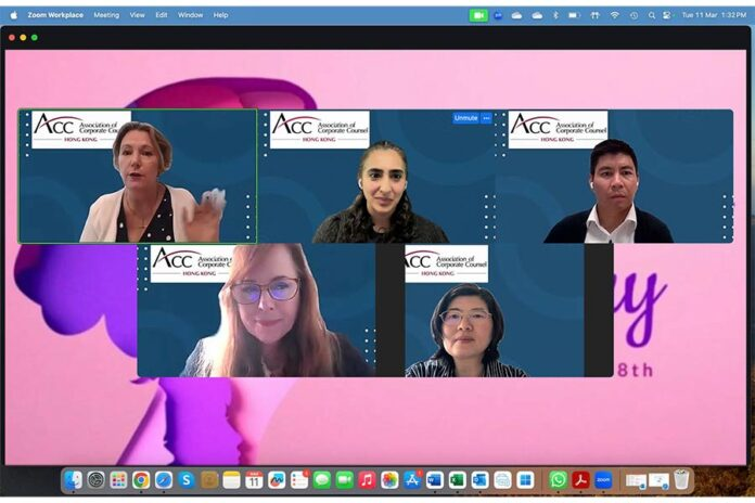 Iris Deng at ACC Hong Kong Women's Day Forum